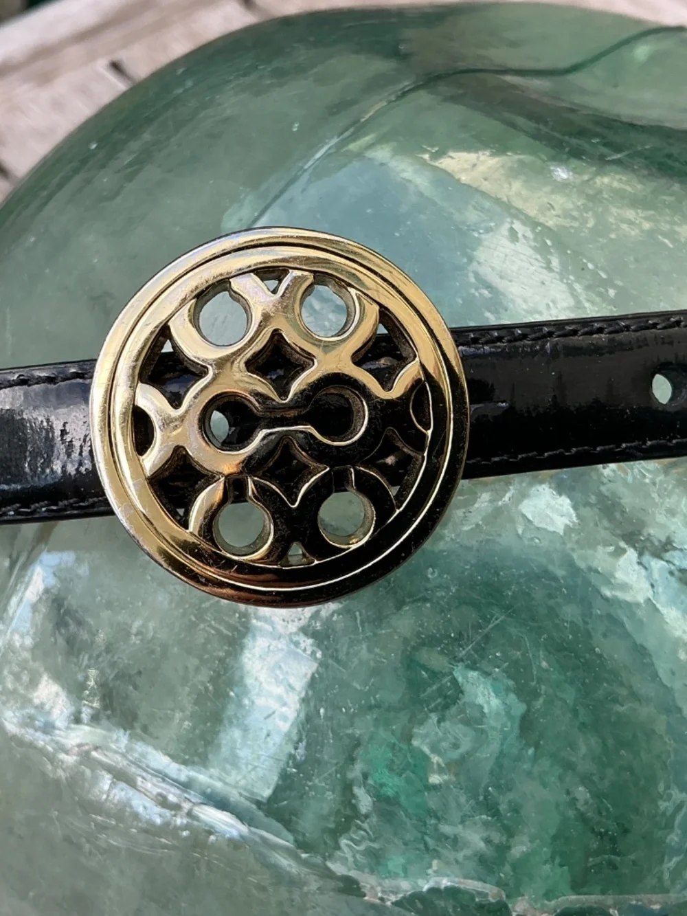Coach Patent leather belt